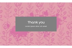Vintage card with tulip flowers card template Product Image 1