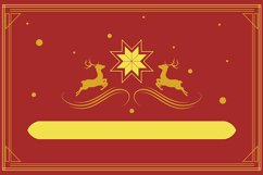 Vintage card with yellow deer Product Image 1