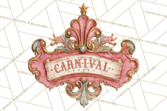 Vintage Antique Carnival Clipart, Retro Carnival PNG Product Image 3