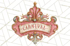 Vintage Antique Carnival Clipart, Retro Carnival PNG Product Image 3