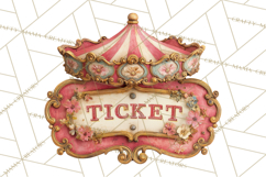 Vintage Antique Carnival Clipart, Retro Carnival PNG Product Image 4