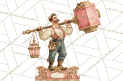 Vintage Antique Carnival Clipart, Retro Carnival PNG Product Image 2