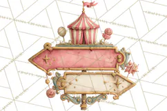 Vintage Antique Carnival Clipart, Retro Carnival PNG Product Image 2