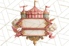 Vintage Antique Carnival Clipart, Retro Carnival PNG Product Image 3
