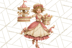 Vintage Antique Carnival Clipart, Retro Carnival PNG Product Image 5