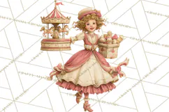 Vintage Antique Carnival Clipart, Retro Carnival PNG Product Image 5