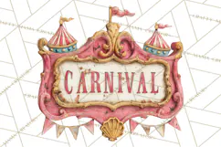 Vintage Antique Carnival Clipart, Retro Carnival PNG Product Image 3