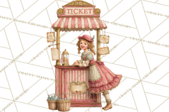 Vintage Antique Carnival Clipart, Retro Carnival PNG Product Image 2
