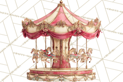 Vintage Antique Carnival Clipart, Retro Carnival PNG Product Image 5