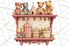 Vintage Antique Carnival Clipart, Retro Carnival PNG Product Image 2