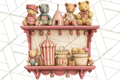 Vintage Antique Carnival Clipart, Retro Carnival PNG Product Image 2