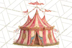 Vintage Antique Carnival Clipart, Retro Carnival PNG Product Image 5