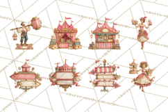 Vintage Antique Carnival Clipart, Retro Carnival PNG Product Image 4