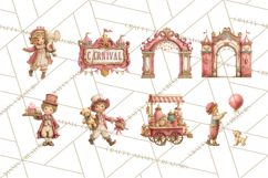 Vintage Antique Carnival Clipart, Retro Carnival PNG Product Image 5