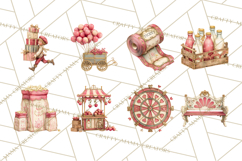 Vintage Antique Carnival Clipart, Retro Carnival PNG Product Image 7