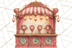 Vintage Antique Carnival Clipart, Retro Carnival PNG Product Image 5