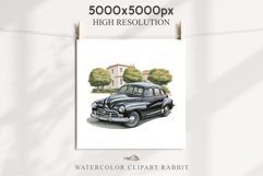 Vintage Cars Watercolor Clipart PNG Collage Nursery Wall Art Yellow  Transparent Print for invitation collage designs sublimation kids printable digital files  watercolor Vintage cars png clipart, yellow, red, blue jpeg sublimation clip art, nursery 