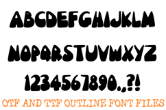 Vintage Cartoon Font Nouveau Written Lettering ABC OTF Type Product Image 2