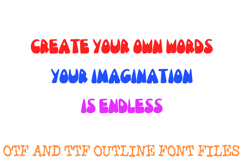 Vintage Cartoon Font Nouveau Written Lettering ABC OTF Type Product Image 3