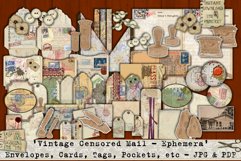 Printable vintage themed ephemera / embellishments for junk journaling, scrapbooking, card making and other paper crafts.