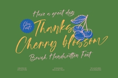 Vintage Cherry Blossom - Brush Handwritten Font Product Image 15