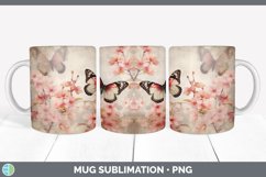 GorgeousDecoupage Cherry Blossoms Mug Wrap design.