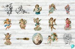 Vintage Cherub Clipart Transparent PNGs Product Image 3