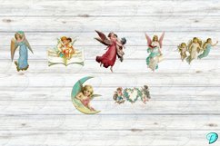 Vintage Cherub Clipart Transparent PNGs Product Image 4
