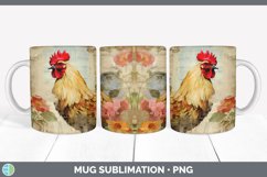 GorgeousDecoupage Chickens Mug Wrap design.