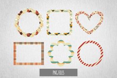 Vintage Chicken Seamless Pattern Frame Set Product Image 1