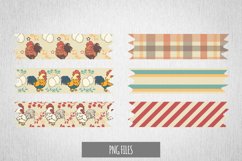 Vintage Chicken Seamless Pattern Tape Product Image 1