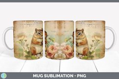 GorgeousDecoupage Chipmunks Mug Wrap design.