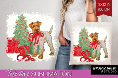 Vintage Christmas Tote Bag - Retro Xmas Tote Bag PNG Product Image 1