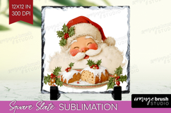 Vintage Christmas Slate PNG - Retro Xmas Square Slate Product Image 1