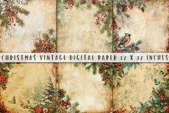 Vintage Christmas Junk Journal Scrapbook Paper Product Image 4
