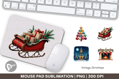 Mouse Pad Vintage Christmas Product Image 1