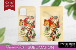 Vintage Christmas Phone Case PNG - Retro Xmas Case PNG Product Image 1