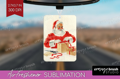 Vintage Christmas Air Freshener PNG - Retro Xmas PNG Product Image 1