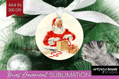 Vintage Christmas Ornament PNG - Retro Xmas PNG Sublimation Product Image 1