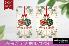 Vintage Christmas Phone Case PNG - Retro Xmas Case PNG Product Image 1