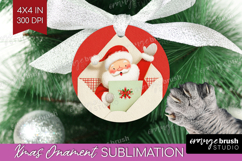 Vintage Christmas Ornament PNG - Retro Xmas PNG Sublimation Product Image 1