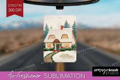 Vintage Christmas Air Freshener PNG - Retro Xmas PNG Product Image 1