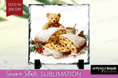 Vintage Christmas Slate PNG - Retro Xmas Square Slate Product Image 1