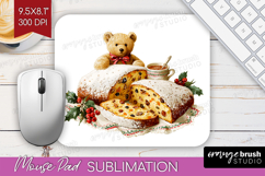 Vintage Christmas Mouse Pad Sublimation - Retro Xmas PNG Product Image 1