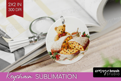 Vintage Christmas Keychain PNG - Retro Xmas Keychain Product Image 1