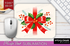 Vintage Christmas Mouse Pad Sublimation - Retro Xmas PNG Product Image 1