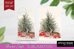 Vintage Christmas Phone Case PNG - Retro Xmas Case PNG Product Image 1