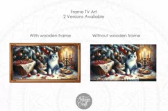 Christmas Cat Frame Tv Art, Christmas Frame TV art Product Image 3