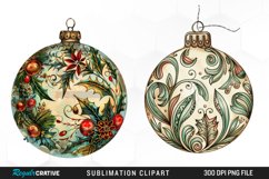 Vintage Christmas Baubles Image Clipart Product Image 1