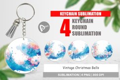 Keychain Watercolor Splash Wave Product Image 1